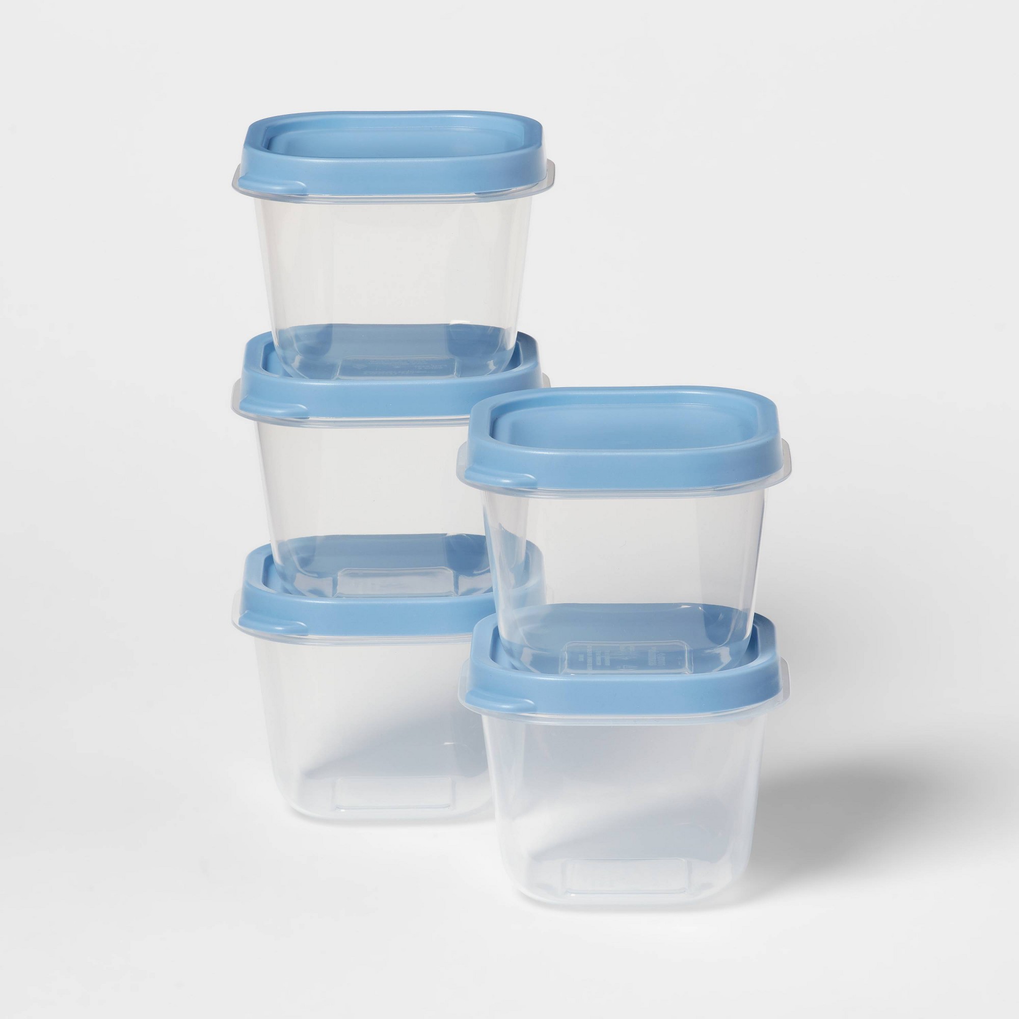 Meal Prep Containers - 10개 블루 플라스틱 식품 보관 용기