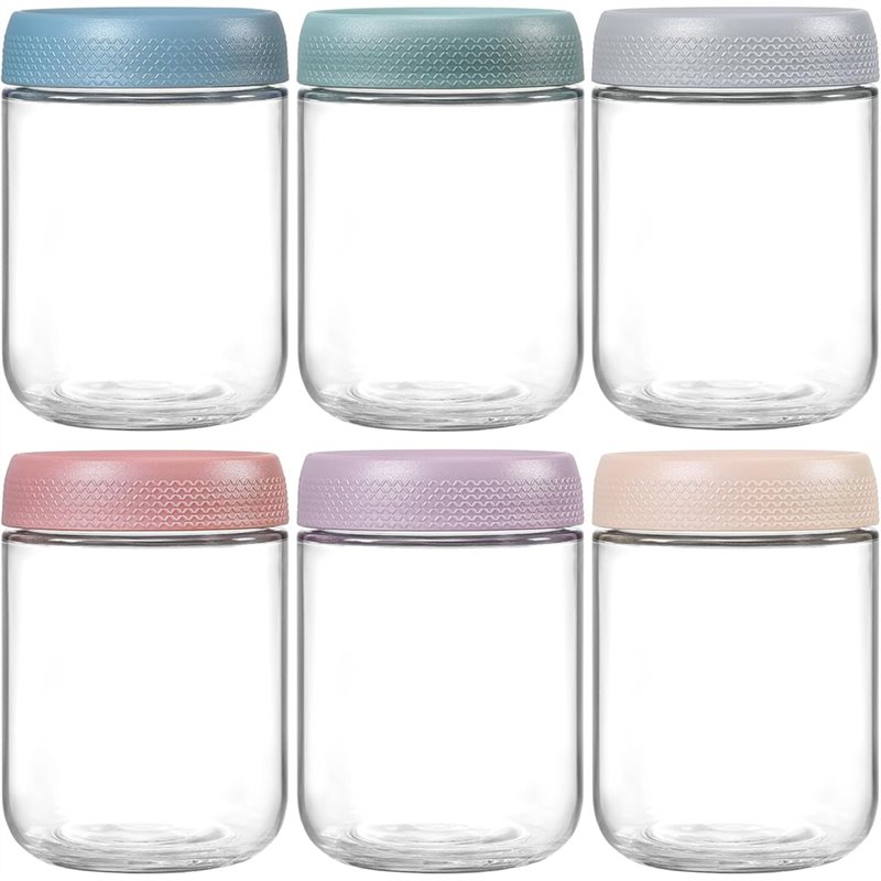 Overnight Oat Jar - CHCH 6Pcs 500Ml 뚜껑이 있는 오버나이트