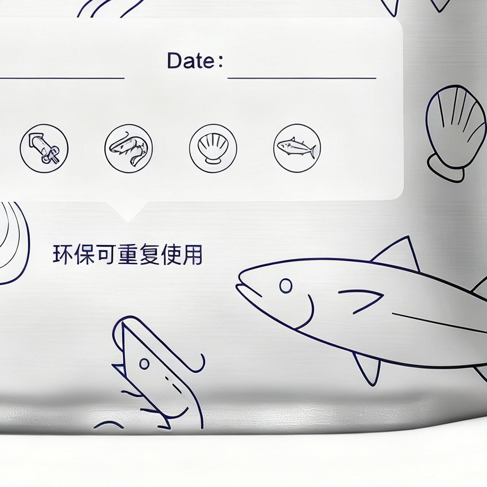 Meal Prep Seafood - 알루미늄 보관 백 30개 지퍼락 알루미늄