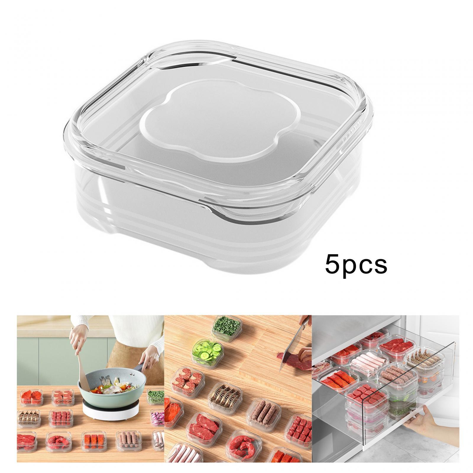 냉장고용 식품 용기 5개, 과일 및 채소 보관 용기,  - Meal Prep Seafood 리뷰 및 가격