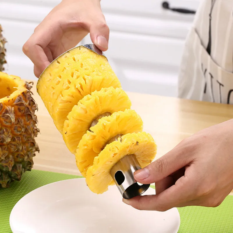 튼튼한 파인애플 커터 및 코어러, 스테인리스 스틸 파인 - Pineapple Corer Slicer 리뷰 및 가격