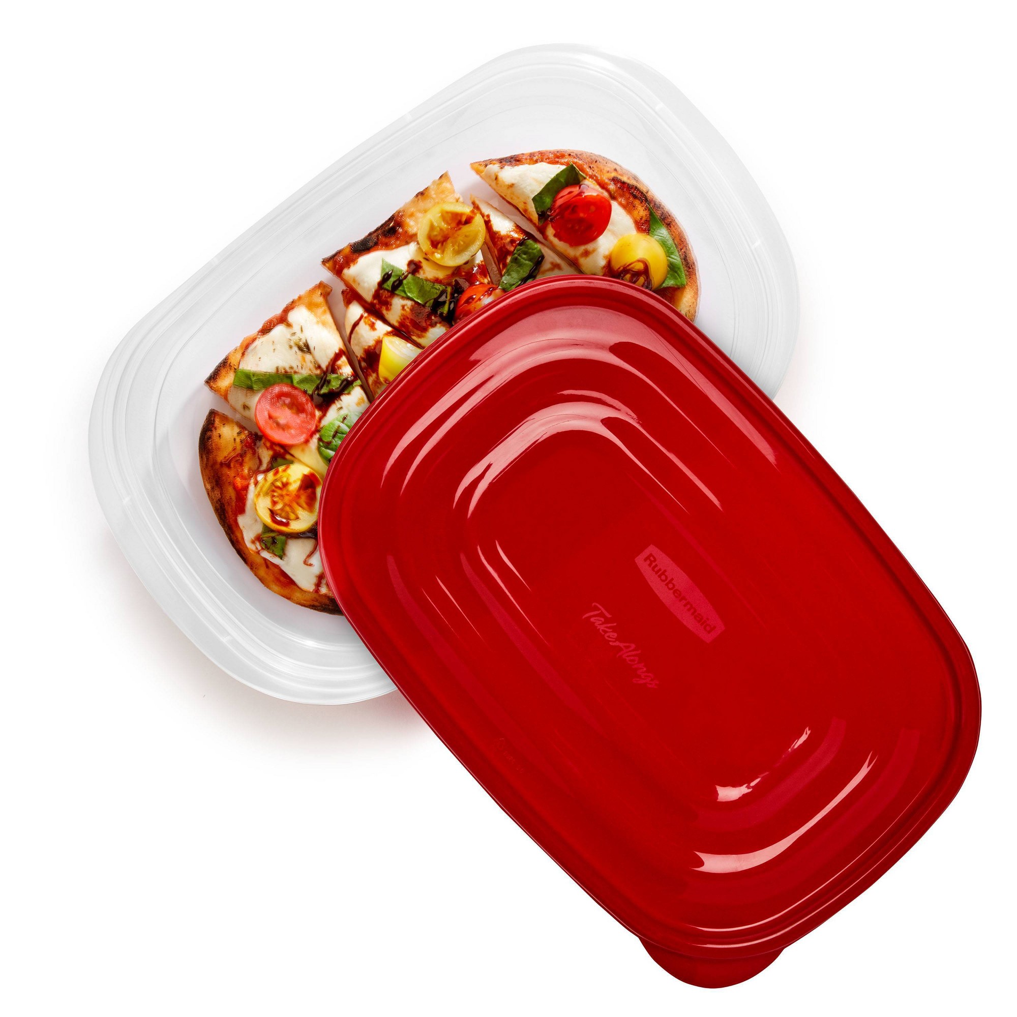 뚜껑이 있는 빨간색 직사각형 식품 보관 용기 3개, 주 - Meal Prep Containers 리뷰 및 가격