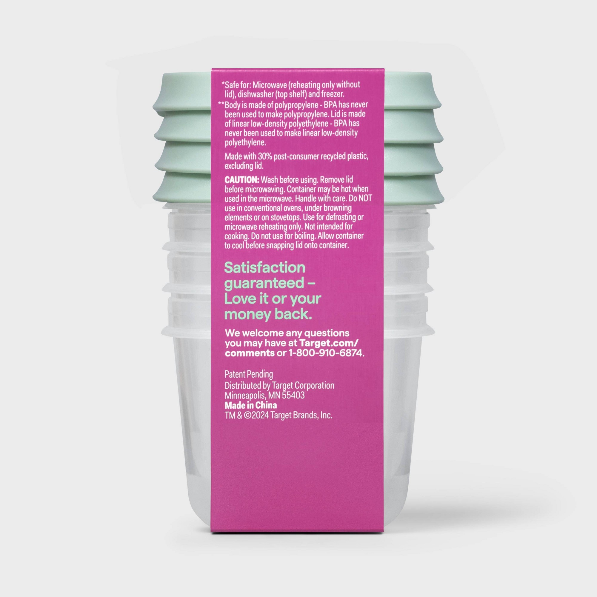 4ct 미니 사각형 하프컵 식품 보관 용기, BPA 프 - Meal Prep Containers 리뷰 및 가격