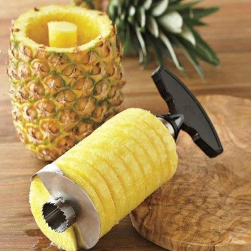 1pcs 파인애플 슬라이서 필러 스테인레스 스틸 쉬운  - Pineapple Corer Slicer 리뷰 및 가격
