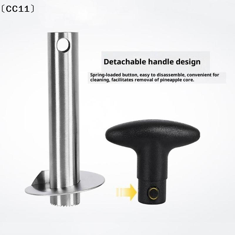 미끄럼 방지 손잡이와 날카로운 칼날이 있는 스테인레스  - Pineapple Corer Slicer 리뷰 및 가격