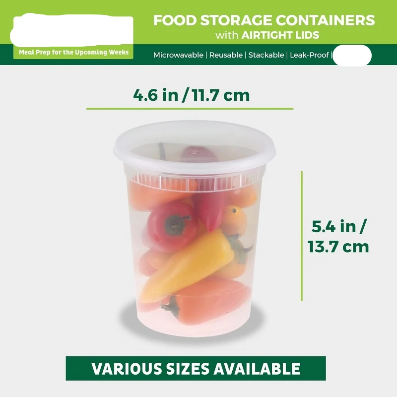 뚜껑 포함 플라스틱 델리 용기, 슬라임, 수프, 식사  - Meal Prep Containers 리뷰 및 가격