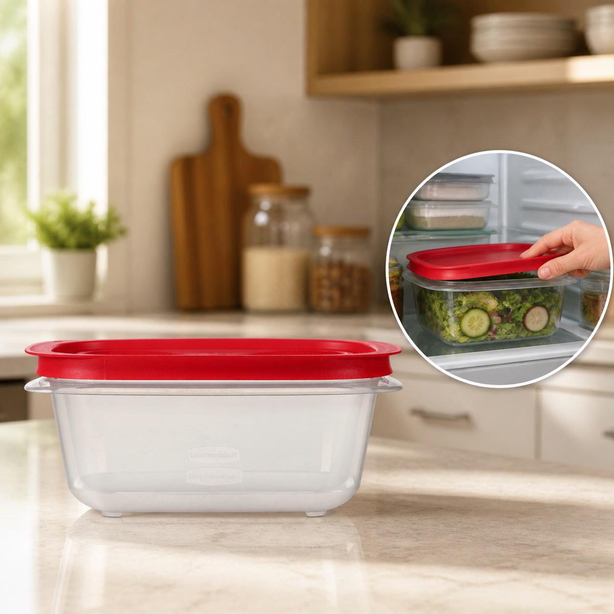5.26컵 직사각형 식품 보관 용기, 빨간색 이지 스토 - Meal Prep Containers 리뷰 및 가격