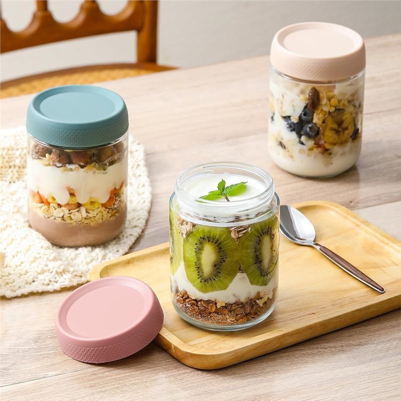 CHCH 6Pcs 500Ml 뚜껑이 있는 오버나이트 오 - Overnight Oat Jar 리뷰 및 가격