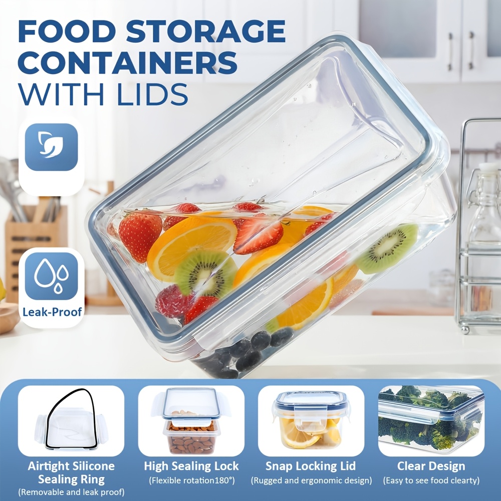 1PC 밀폐형 식품 보관 용기(뚜껑 포함), 누수 방지 - Meal Prep Containers 리뷰 및 가격